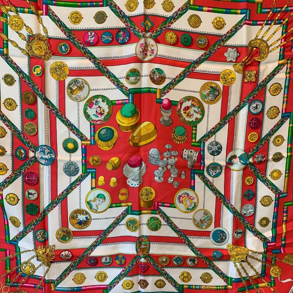 Hermes Silk Petite Main Scarf
